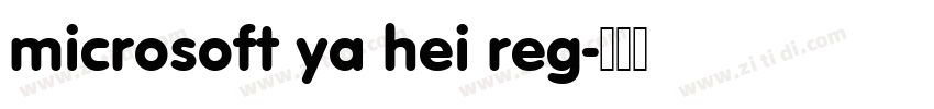 microsoft ya hei reg字体转换